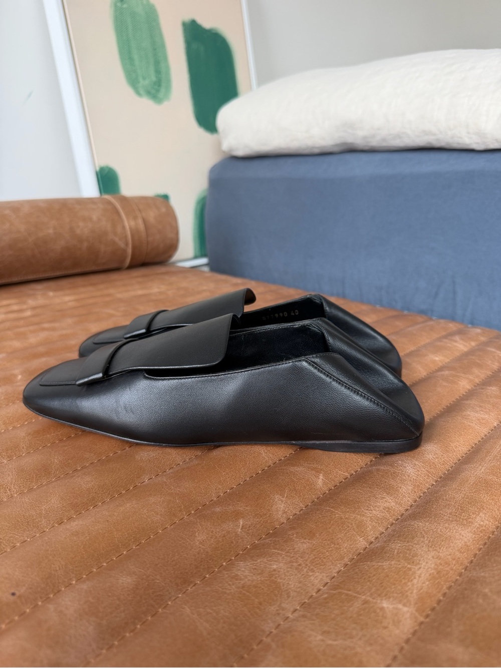 Sergio Rossi
SR1 nappa-leather loafers